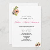 Bruiloft Verloving Partij Uitnodiging Kaart (Voorkant / Achterkant)