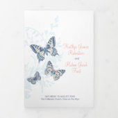 Bruiloft vernieuwingsprogramma blauwe koraal vlind drieluik programma (Cover)