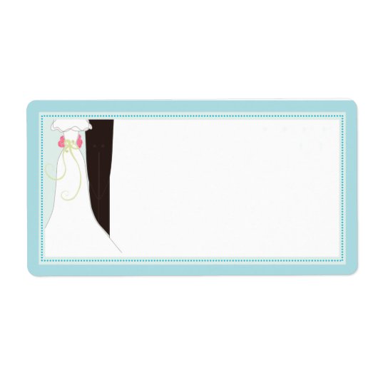 Bruiloft Verzendlabels Etiket (Voorkant)