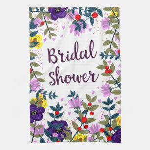 Bruiloft Vintage Bloemen Theedoek
