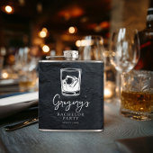 Bruiloft voor de bruidegom modern stijlvol heupfles