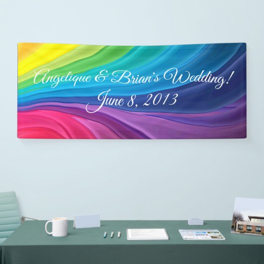 bruiloft voor regenbogen spandoek (Beurs)