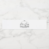 bruiloft voor uitnodigingsfeest op feestdag waterfles etiket (Enkel label)