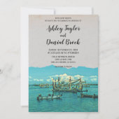 bruiloft voor vissersboot kustbestemming kaart (Voorkant)