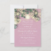 Bruiloft Vrijgezellenfeest rustiek roze zoet 16e Kaart (Voorkant)