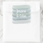 Bruiloft Waterverf Brush Stroke Sticker (Tas)