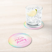 Bruiloft waterverf bubble papier onderzetters (Insitu)