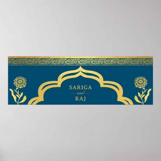 Bruiloft Website Banner Digitaal Bestand Downloade Poster (Voorkant)