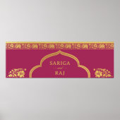 Bruiloft Website Banner Digitaal Bestand Downloade Poster (Voorkant)