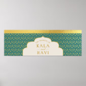 Bruiloft Website Banner Digitaal Bestand Downloade Poster (Voorkant)