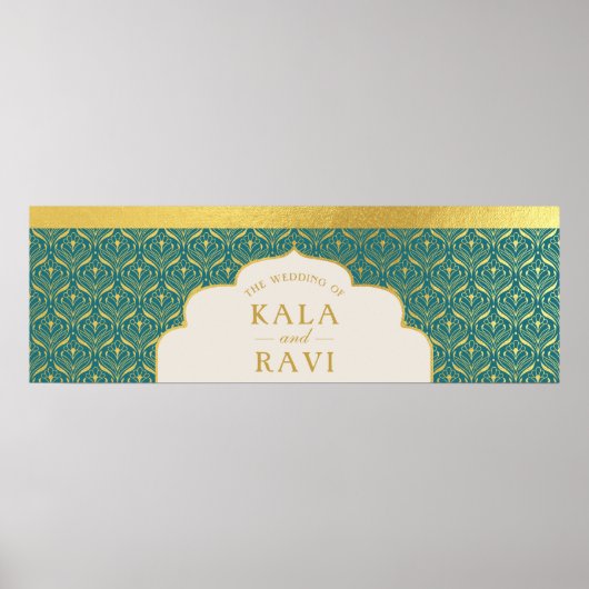 Bruiloft Website Banner Digitaal Bestand Downloade Poster (Voorkant)