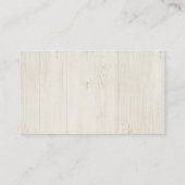 Bruiloft Website Behuizing Kaart - Rustiek Hout (Achterkant)