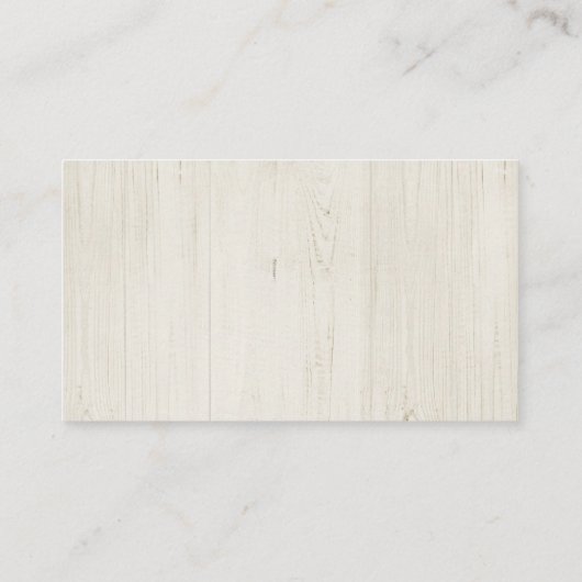 Bruiloft Website Behuizing Kaart - Rustiek Hout (Achterkant)