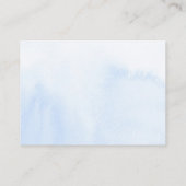 Bruiloft website Dusty Blue Red Flowers Visitekaartje (Achterkant)