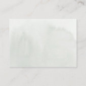 Bruiloft website Zachte witte bloemen Visitekaartje (Achterkant)