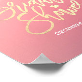 Bruiloft Welcome Bord Hydrangea Slingers Poster (Hoek)