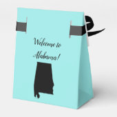 Bruiloft Welkom bij Alabama Favor Box, State Map Bedankdoosjes (Achterkant)
