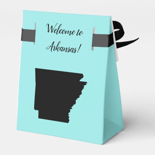 Bruiloft Welkom bij Arkansas Favor Box, State Map Bedankdoosjes (Achterkant)
