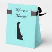 Bruiloft Welkom bij Delaware Favor Box State Map Bedankdoosjes (Achterkant)