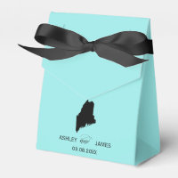 Bruiloft Welkom bij Maine Favor Box State Kaart