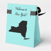 Bruiloft Welkom bij New York Favor Box, State Map Bedankdoosjes (Achterkant)