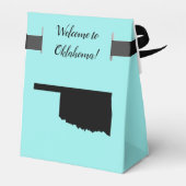 Bruiloft Welkom bij Oklahoma Favor Box, State Map Bedankdoosjes (Achterkant)
