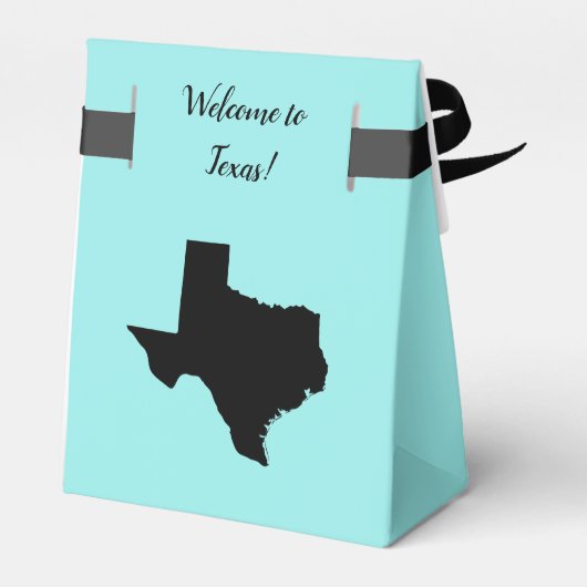 Bruiloft Welkom bij Texas Favor Box, Kaart Bedankdoosjes (Achterkant)