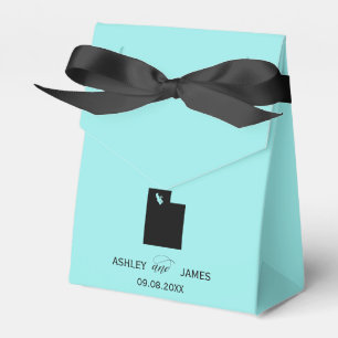 Bruiloft Welkom bij Utah Favor Box, kaart Bedankdoosjes