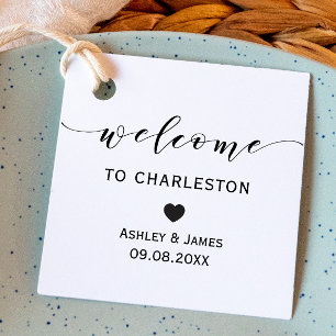 Bruiloft Welkom Cadeau Labels voor Hotel Welkomstt