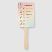 Bruiloft Welkom Hand Fan Handwaaier (Achterkant)