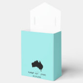 Bruiloft Welkom in Australië Kaart Favor Box Bedankdoosjes (Geopend)