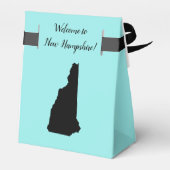 Bruiloft Welkom in New Hampshire Favor Box, kaart Bedankdoosjes (Achterkant)