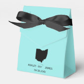 Bruiloft Welkom in Ohio Favor Box, State Map Bedankdoosjes (Voorkant Zijde)
