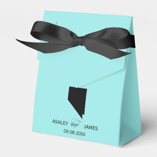 Bruiloft Welkom op Nevada Favor Box State Kaart Bedankdoosjes (Voorkant Zijde)