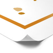 Bruiloft welkom sing poster print (Hoek)