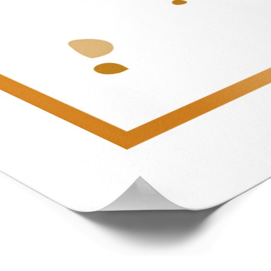 Bruiloft welkom sing poster print (Hoek)