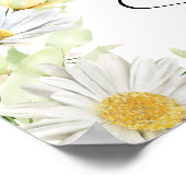Bruiloft Welkomstbord Groen Chrysanthemum Poster (Hoek)