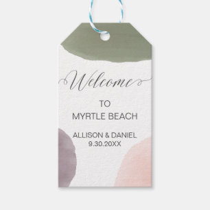 Bruiloft Welkomsttas Hotel Guest Gift Labels Cadeaulabel