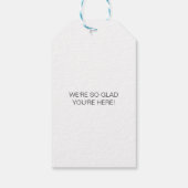 Bruiloft Welkomsttas Hotel Guest Gift Labels Cadeaulabel (Achterkant)