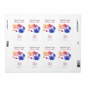 Bruiloft wijn gepersonaliseerde jeugdige label (Full Sheet)