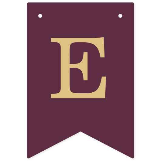 Bruiloft Wijn Kleur Gouden Bruid Groom Namen Eenvo Vlaggetjes (Tweede vlag)