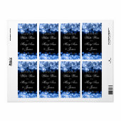 Bruiloft Wijn Label Mousserende Lichten Saffier Bl (Full Sheet)