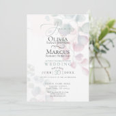 Bruiloft | Zelden daar Waterverf Eucalyptus Kaart (Staand voorkant)