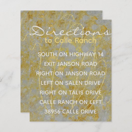 Bruiloft Zilveren Voering Behuizing Kaart (Voorkant / Achterkant)