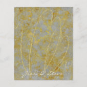 Bruiloft Zilveren Voering Behuizing Kaart (Achterkant)