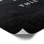 bruiloft zonder stopcontact ceremonie teken rode r poster (Hoek)