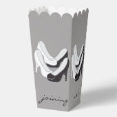 Bruiloft Zwart Op Wit Schoenen Lining Favor Boxes Bedankdoosjes (Achterkant)