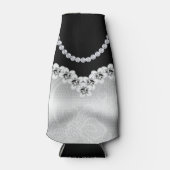 Bruiloft - Zwart Stropdas Affair - Fleskoeler Flesjeskoeler (Voorkant)