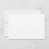 bruiloft | Zwart-wit en Solid Back RSVP (Achterkant)