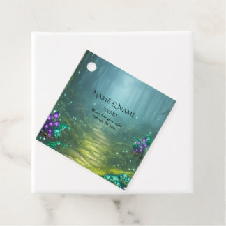 Bruiloftcollectie met Bioluminescente Elegantie Bedankjes Labels